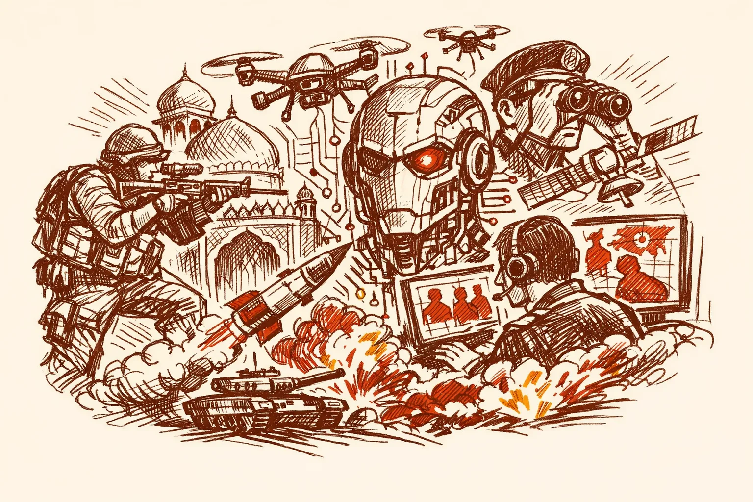 Editorial illustration for AI and India's National Security - From Operation Sindoor to Strategic Doctrine