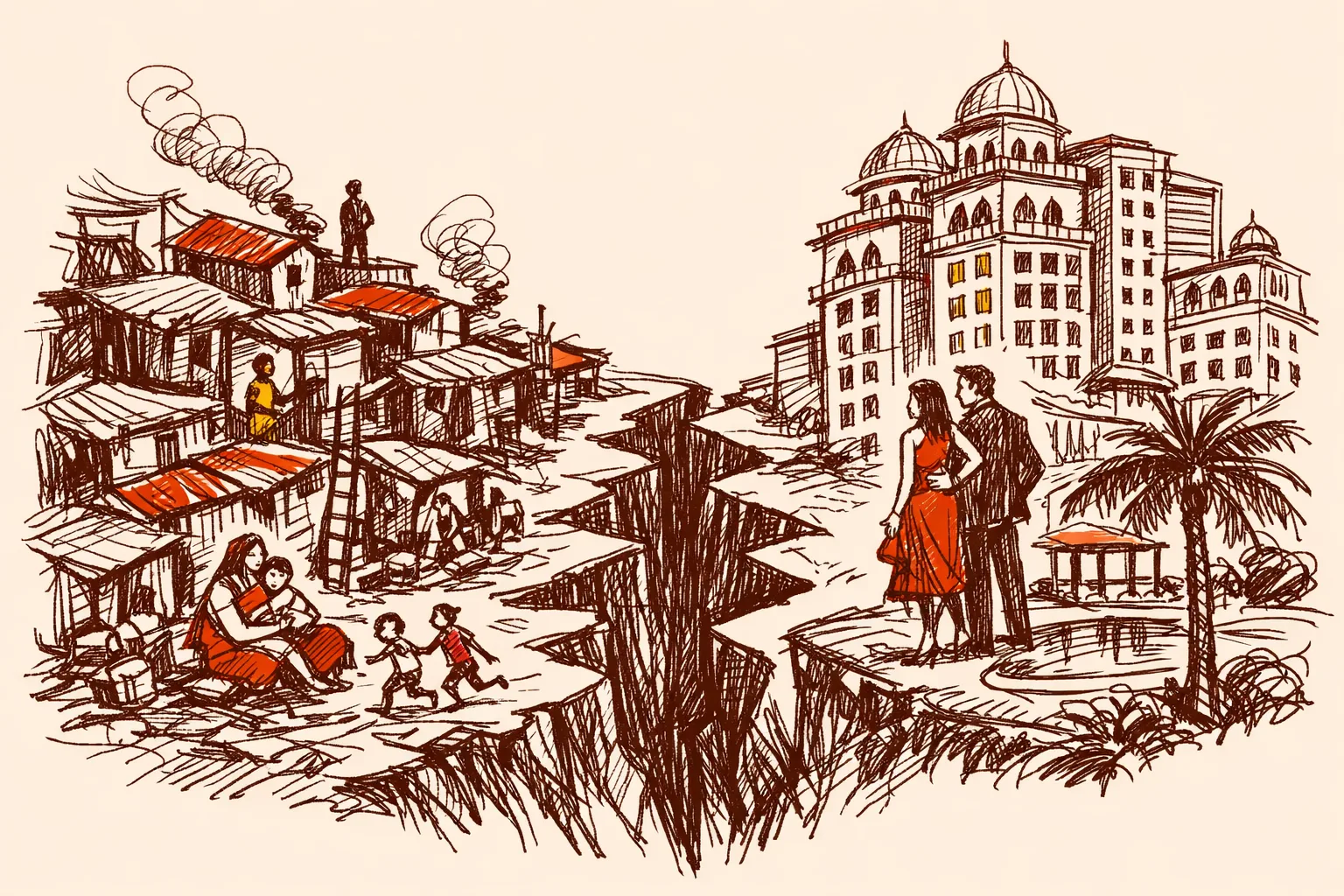 Editorial illustration for India Slums and the Housing Gap India Cannot Afford to Ignore