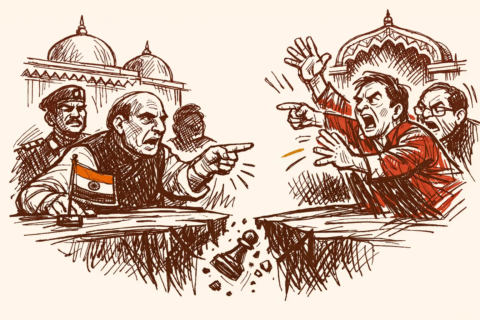 Editorial illustration for What Rajnath Singh Actually Said at the SCO Meet - and Why Congress Is Wrong